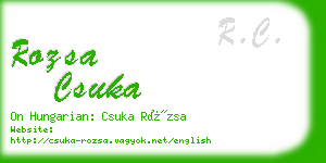 rozsa csuka business card